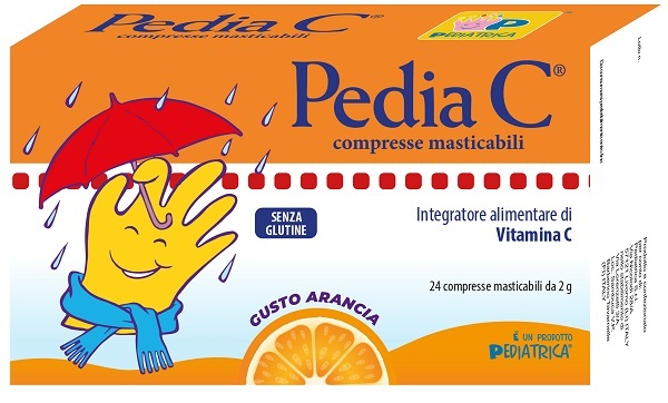 PEDIA C ARANCIA 24 COMPRESSE MASTICABILI - farmacialombardia.it