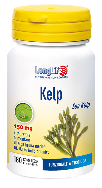LONGLIFE KELP ALGA BRUNA 180 COMPRESSE - farmacialombardia.it