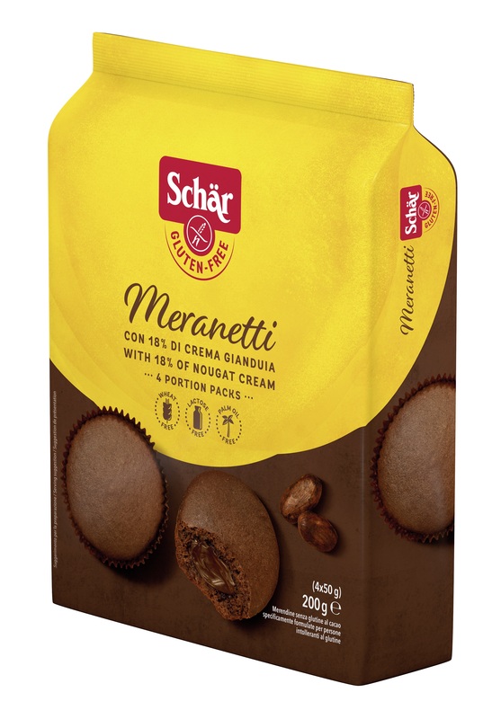 SCHAR MERANETTI CON CREMA GIANDUIA 4 PEZZI DA 50 G - farmacialombardia.it