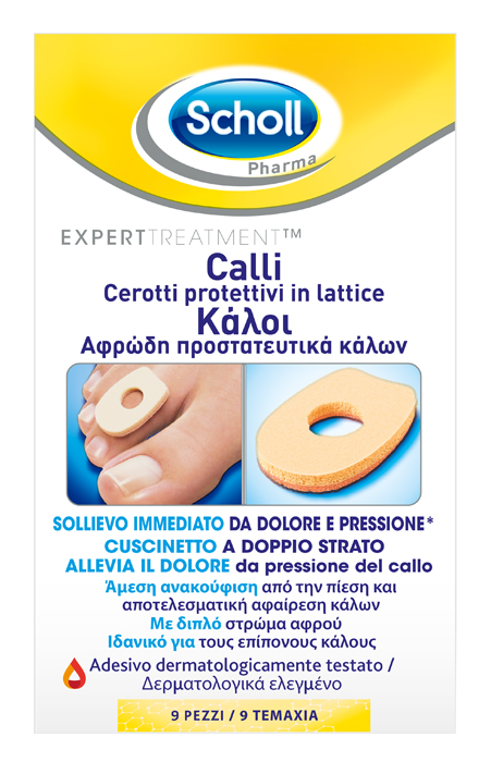 CEROTTO PROTETTIVO PER CALLI SCHOLL IN LATTICE 9 PEZZI - farmacialombardia.it