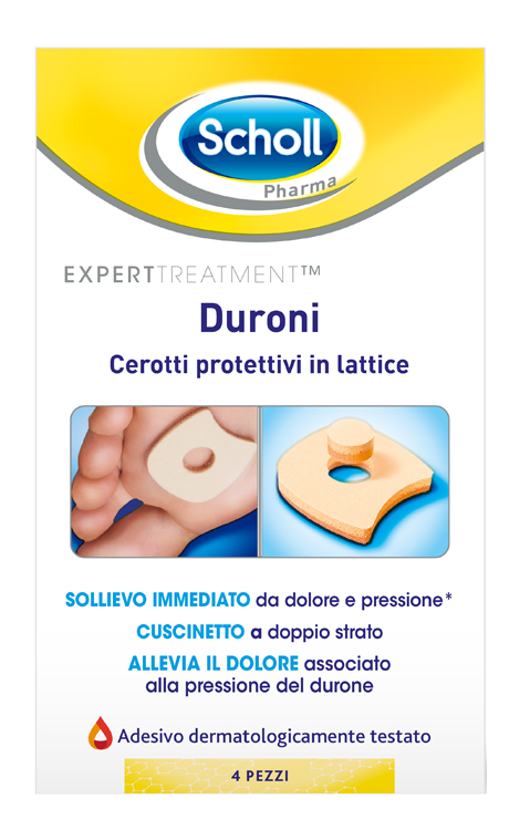 CEROTTO PROTETTIVO PER DURONI SCHOLL IN LATTICE 4 PEZZI - farmacialombardia.it