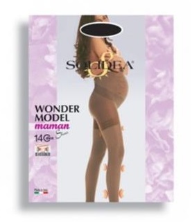 WONDER MODEL MAMAN 140 SHEER COLLANT GESTANTE NERO M - farmacialombardia.it