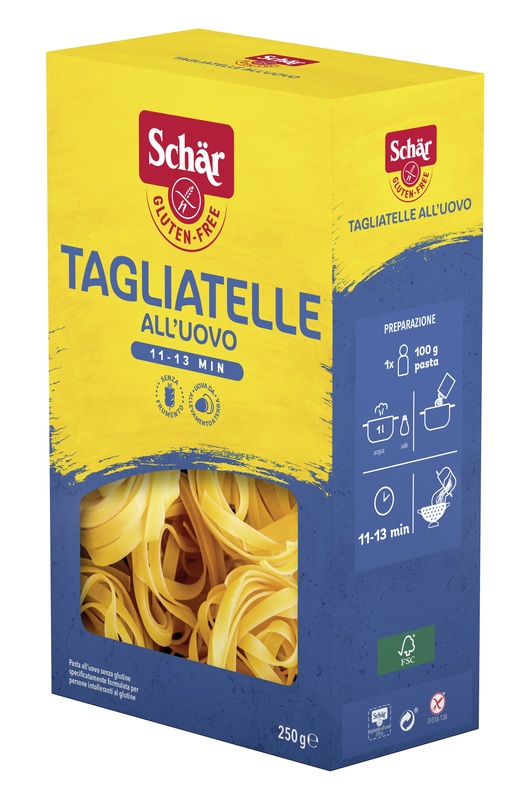 SCHAR TAGLIATELLE ALL'UOVO 250 G - farmacialombardia.it