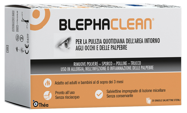BLEPHACLEAN GARZE OCULARI STERILI A BASE DI ACIDO IALURONICO 20 PEZZI - farmacialombardia.it
