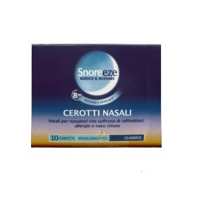 CEROTTO NASALE SNOREEZE GRANDE 10 PEZZI - farmacialombardia.it