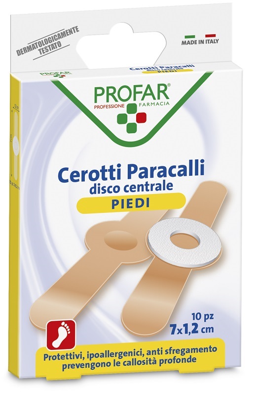 CEROTTO PARACALLI PROFAR 7X1,2 CM 10 PEZZI - farmacialombardia.it