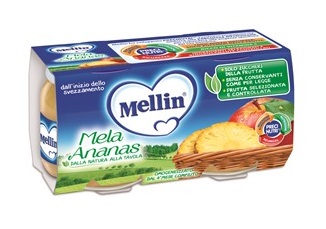 MELLIN OMOGENEIZZATO MELA ANANAS 100 G 2 PEZZI - farmacialombardia.it