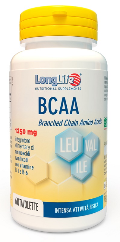 LONGLIFE BCAA 1250 MG 60 TAVOLETTE - farmacialombardia.it
