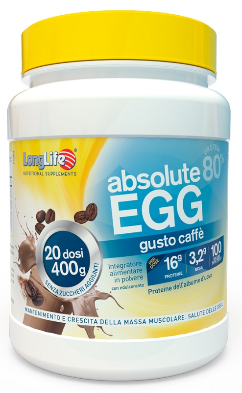 LONGLIFE ABSOLUTE EGG CAFFE' 400 G - farmacialombardia.it