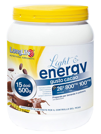 LONGLIFE LIGHT & ENERGY CACAO 500 G - farmacialombardia.it