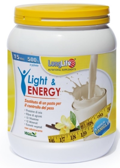 LONGLIFE LIGHT & ENERGY VANIGLIA 500 G - farmacialombardia.it