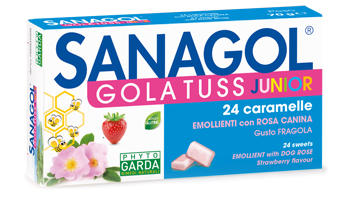 SANAGOL GOLA TUSS JUNIOR FRAGOLA 24 CARAMELLE - farmacialombardia.it