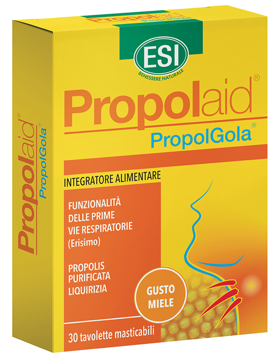 ESI PROPOLAID TAVOLETTE GOLA MIELE 30 TAVOLETTE - farmacialombardia.it