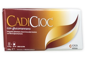 CADICIOC TAVOLETTA FONDENTE CON GLUCOMANNANO 100 G - farmacialombardia.it