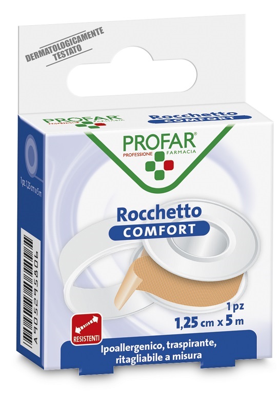 CEROTTO ROCCHETTO IN TELA COMFORT CM 1,25X5 M PROFAR - farmacialombardia.it