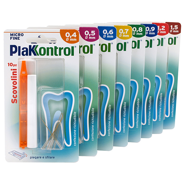 PLAKKONTROL MINIGRIP SCOVOLINO 1,2 MM 10 PEZZI - farmacialombardia.it