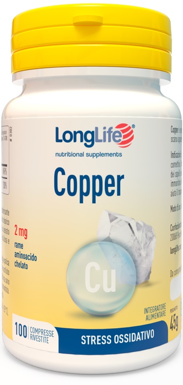 LONGLIFE COPPER 2 MG 100 COMPRESSE - farmacialombardia.it