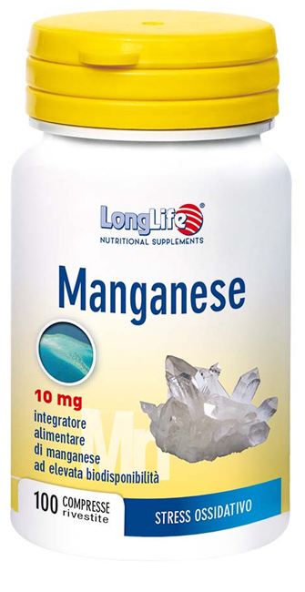 LONGLIFE MANGANESE 10 MG 100 COMPRESSE - farmacialombardia.it
