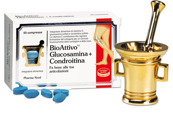 BIOATTIVO GLUCOSAMINA + CONDROITINA 60 COMPRESSE - farmacialombardia.it