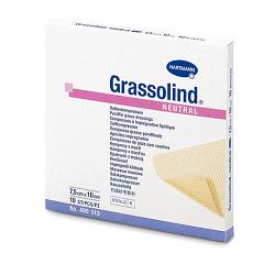 GARZA PARAFFINATA GRASSOLIND 10X10CM 10 PEZZI - farmacialombardia.it