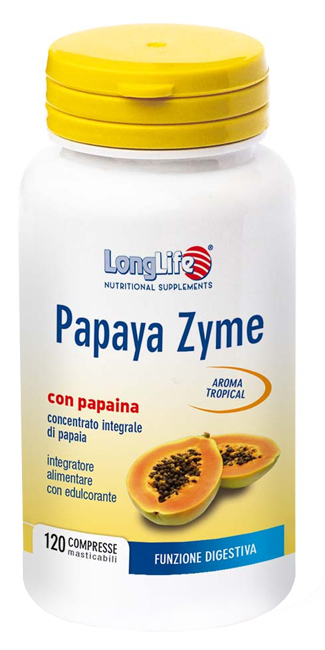 LONGLIFE PAPAYA ZYME 120 COMPRESSE MASTICABILI - farmacialombardia.it