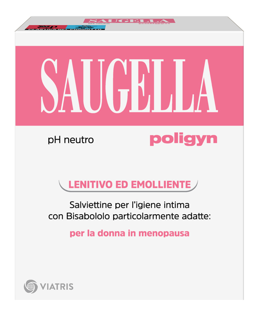 SAUGELLA POLIGYN PH NEUTRO SALVIETTINE IGIENE INTIMA LENITIVO ED EMOLLIENTE 10 PEZZI - farmacialombardia.it