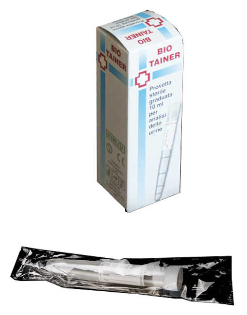 BIO TAINER PROVETTA STERILE PER URINA 10 ML - farmacialombardia.it