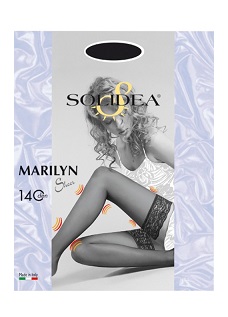MARILYN 140 SHEER CALZA AUTOREGGENTE SABBIA 2 - farmacialombardia.it