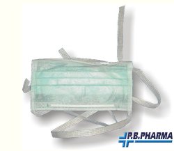 MASCHERINA TNT A 3 VELI CON ELASTICI 50 PEZZI - farmacialombardia.it