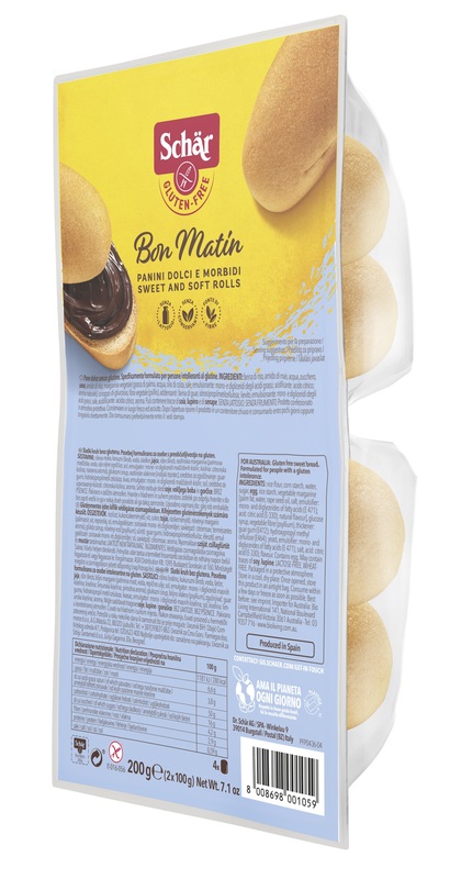SCHAR BON MATIN PANINI DOLCI E MORBIDI SENZA LATTOSIO 2 PEZZI DA 100 G - farmacialombardia.it