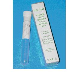 PROVETTA STERILE URIN CARE 12ML IN POLISTIROLO TRASPARENTE, GRADUATA, CON TAPPO BIANCO INTERNO A PRESSIONE, SINGOLARMENTE ASTUCCIATA E CORREDATA DI ETICHETTA AUTOADESIVA - farmacialombardia.it