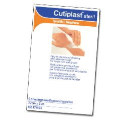 MEDICAZIONE CUTIPLAST STERIL ADESIVA SUPPORTO IN TNT ADESIVO POLIACRILATO IPOLLERGENICO E TAMPONE NON ADERENTE 25X10 CM 3 PEZZI - farmacialombardia.it