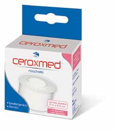 CEROTTO ADESIVO IN ROCCHETTO CEROXMED IN TESSUTO NON TESSUTO AERATO IPOALLERGENICO BIANCO 500X2,5 CM 1 PEZZO - farmacialombardia.it