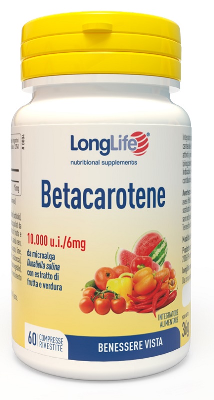 LONGLIFE BETACAROTENE 60 COMPRESSE - farmacialombardia.it