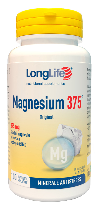 LONGLIFE MAGNESIUM 375 ORIGINAL 375 MG 100 TAVOLETTE - farmacialombardia.it