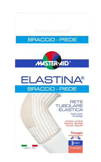 RETE TUBOLARE ELASTICA IPOALLERGENICA MASTER-AID ELASTINA BRACCIO/PIEDE 3 MT IN TENSIONE CALIBRO 4 CM - farmacialombardia.it