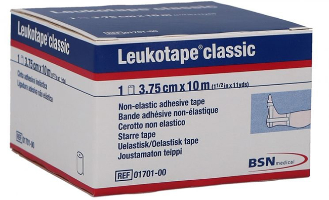 LEUKOTAPE BENDA ANELASTICA PER BENDAGGI FUNZIONALI 3,75X100 CM - farmacialombardia.it