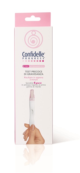 TEST PRECOCE DI GRAVIDANZA CONFIDELLE PROGRESS 2 PEZZI - farmacialombardia.it