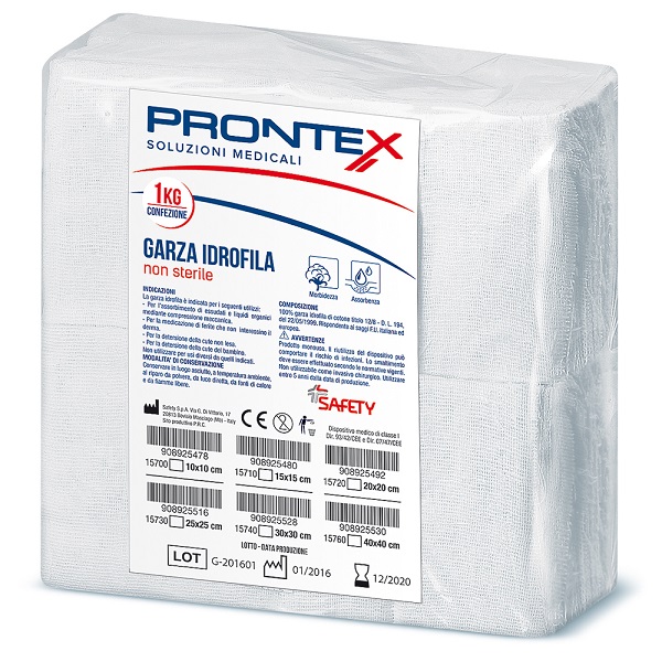 PRONTEX GARZA 15X15CM 1KG - farmacialombardia.it