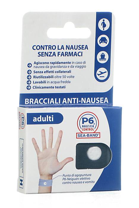 BRACCIALE ANTI NAUSEA PER ADULTI P6 NAUSEA CONTROL 2 PEZZI - farmacialombardia.it