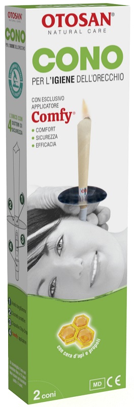OTOSAN CONO PER L'IGIENE DELLE ORECCHIE OTOSAN+PROPOLI 2 PEZZI - farmacialombardia.it