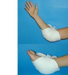GOMITIERA/TALLONIERA IN VELLO SINTETICO PER LA PREVENZIONE DELLE PIAGHE DA DECUBITO A LIVELLO DEI GOMITI E/O DEI TALLONI NEI PAZIENTI LUNGODEGENTI. SISTEMA DI FISSAGGIO A VELCRO - farmacialombardia.it