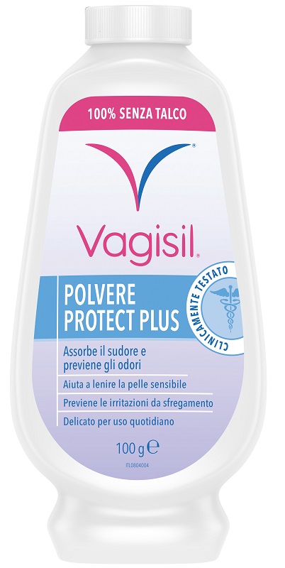 VAGISIL POLVERE PROTECT PLUS IGIENE FEMMINILE 100 G - farmacialombardia.it