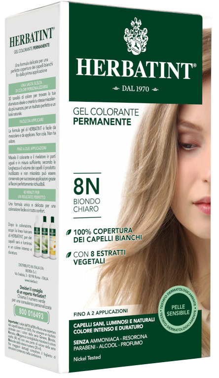 HERBATINT 8N BIONDO CHIARO 150 ML - farmacialombardia.it