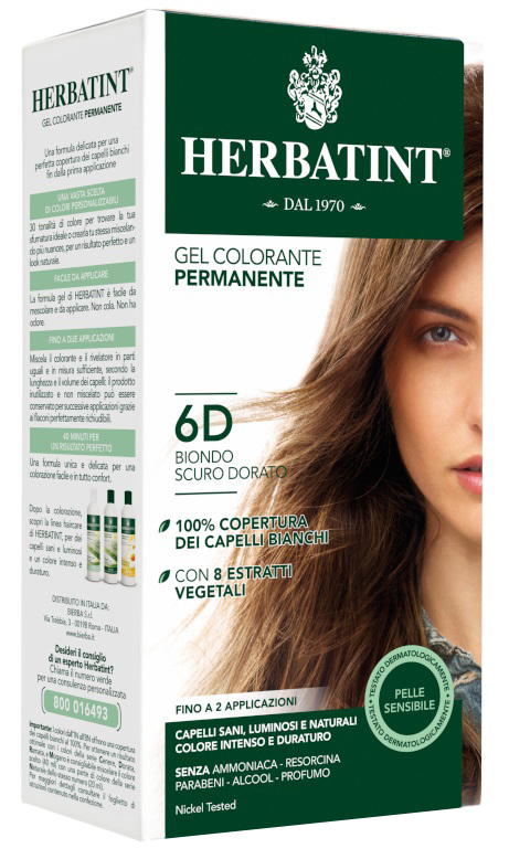 HERBATINT 6D BIONDO SCURO DORATO 150 ML - farmacialombardia.it