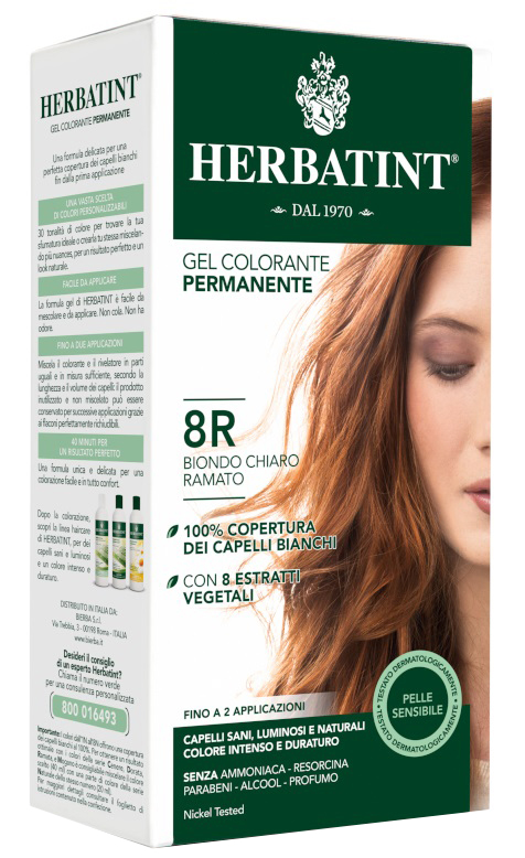 HERBATINT 8R BIONDO CHIARO RAMATO 150 ML - farmacialombardia.it