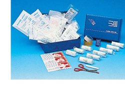 CASSETTA PRONTO SOCCORSO CARAVAN, PER L'AUTOMOBILE, IL CAMION E TUTTI GLI AUTOMEZZI. OBBLIGATORIA IN MOLTE NAZIONI EUROPEE CON CONTENUTO CONFORME ALLA NORMATIVA DIN 13164/B - farmacialombardia.it