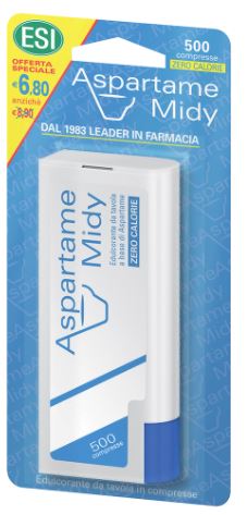 ESI ASPARTAME MIDY 500 COMPRESSE CON DISPENSER - farmacialombardia.it
