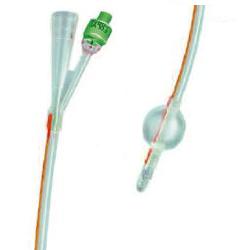 CATETERE FOLEY IN SILICONE TRASPARENTE A 2 VIE CON PALLONCINO 5-10ML DIAMETRO CH14 4,66MM LUNGHEZZA 40CM - farmacialombardia.it
