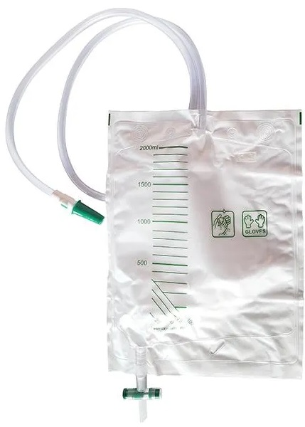 SACCA DRENAGGIO URINARIO A CIRCUITO CHIUSO, CAPACITA' 2000ML, GRADUATA, TUBO DI COLLEGAMENTO LARGO PER PREVENIRE LE INFEZIONI. PORT PER IL PRELIEVO DI URINA. VALVOLA ANTIREFLUSSO - farmacialombardia.it